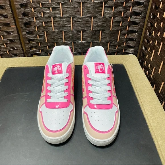 Women's Barbie by Mattel Pink Casual Court Sneaker, Brand New | Size 8 #CL12 - Picture 2 of 7